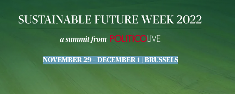 Sustainable Future Week – NOVEMBER 29 – DECEMBER 1 | BRUSSELS